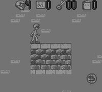 une photo d'Ã©cran de The Pagemaster sur Nintendo Game Boy